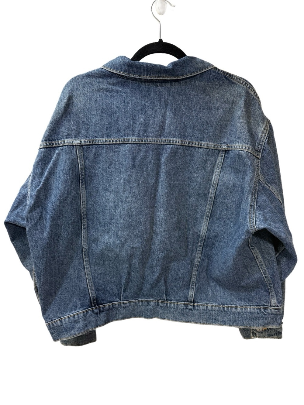 Old Navy Medium Wash Puff Sleeve Denim Jacket, Size XL (16/18) - Picture 5 of 5